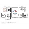 Bộ 8 Tranh Home Sweet Hom-Thế giới đồ gia dụng HMD