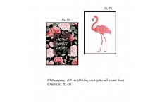 Bộ 2 Tranh Flamingoes And Rose-Thế giới đồ gia dụng HMD