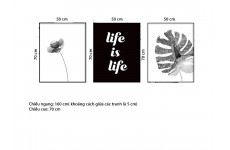 Bộ 3 Tranh Life Is Life-Thế giới đồ gia dụng HMD