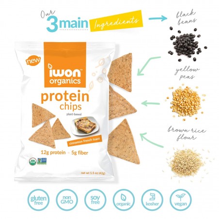 Snack bổ sung protein hữu cơ Iwon (42g) vị quế