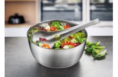 Rổ rửa, quay rau Salad tích hợp bát trộn Inox Gefu 3 in 1-Thế
