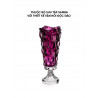 Bình cắm hoa pha lê Bohemia Samba Vase, cao 40,5cm, có chân đứng